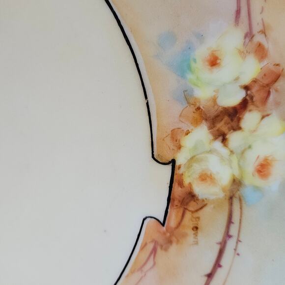 Antique Hand Painted Inch Plate Thomas Sevres Bavaria Premium-quality Porcelain - Picture 3 of 5